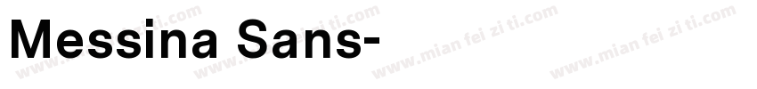 Messina Sans字体转换